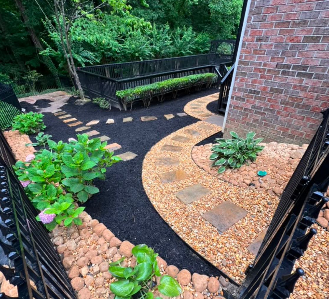 Retaining Wall Project After in Vinings
