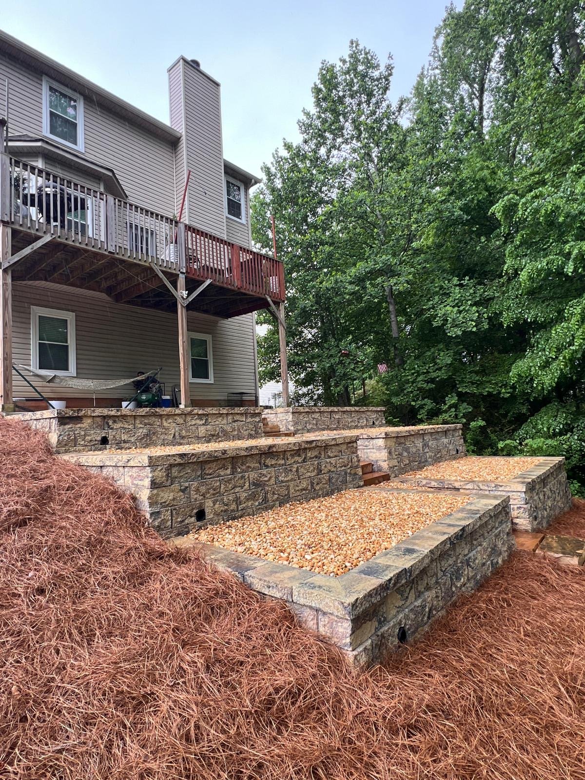 Finished stone layout view