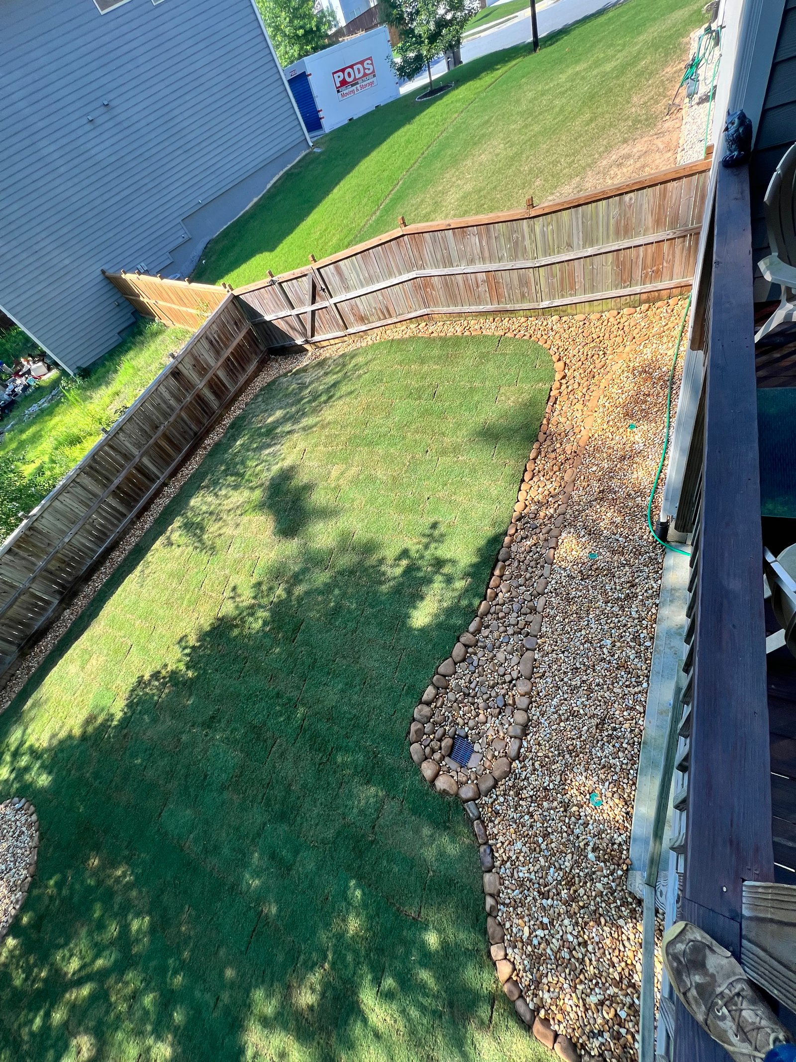 Finished backyard overview