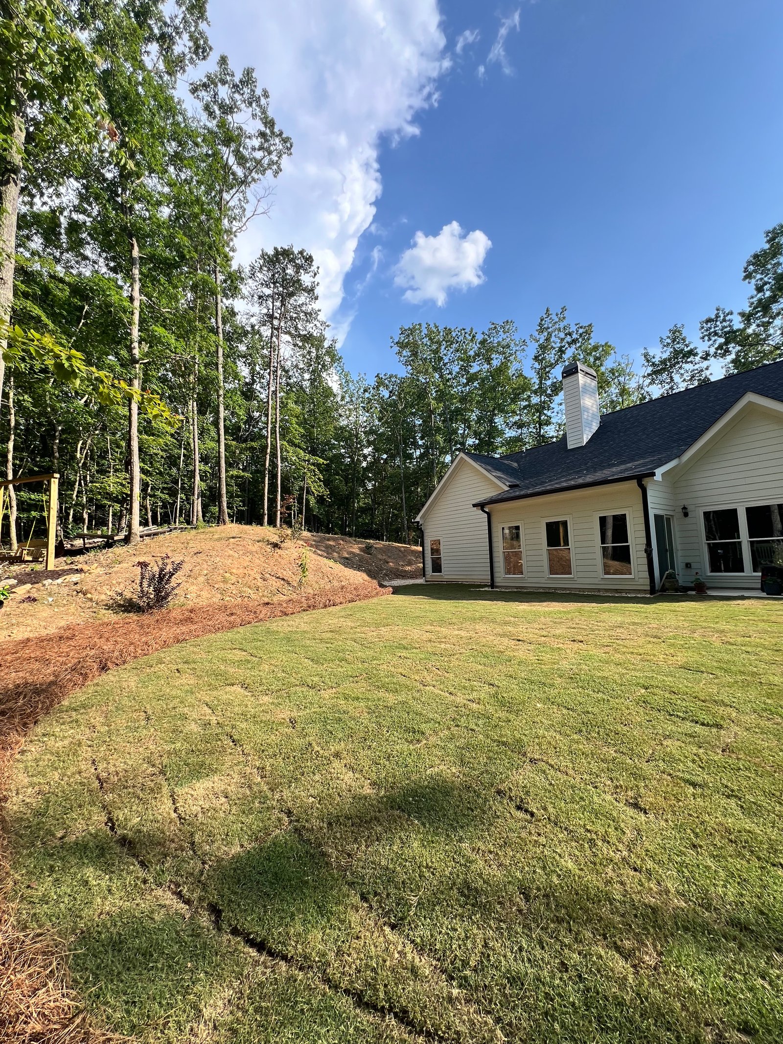 Premium Sod & Slope Grading After in Mableton